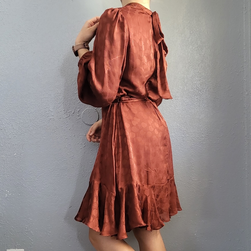 Bronze midi Dress size 14 Melonie T